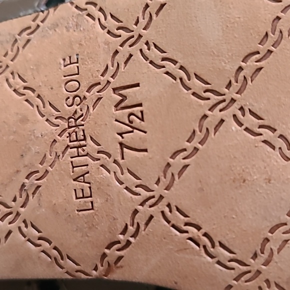 L.A.M.B. Gwen Stefani Bindi Leather Peep Toe Zip UP Ankle Boots in Brown 7.5 - Picture 14 of 16